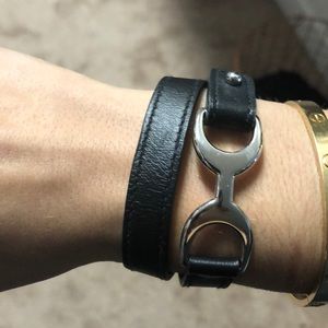 Hermès leather wrap bracelet